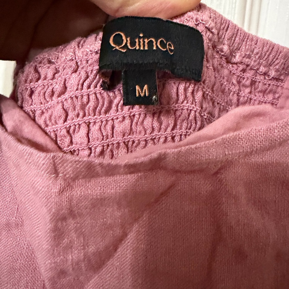 Quince Blush Pink Sleeveless Midi Dress - Picture 5 of 9